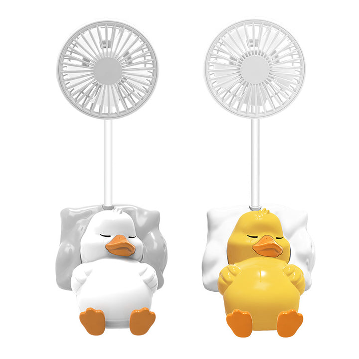 Unisex Portable Hand Fan in a Charming Duck Design Kalsten