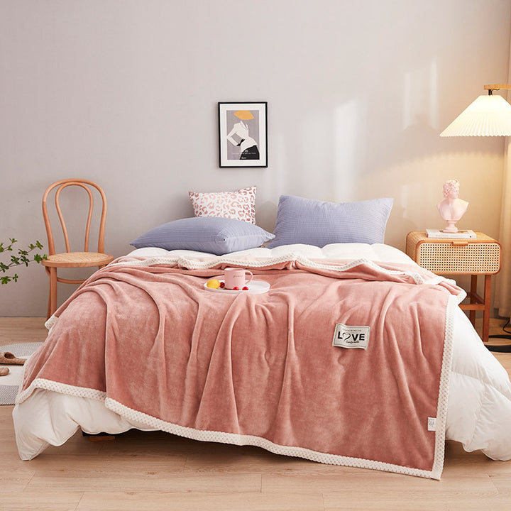 Women soft plush blanket with playful design Kalsten