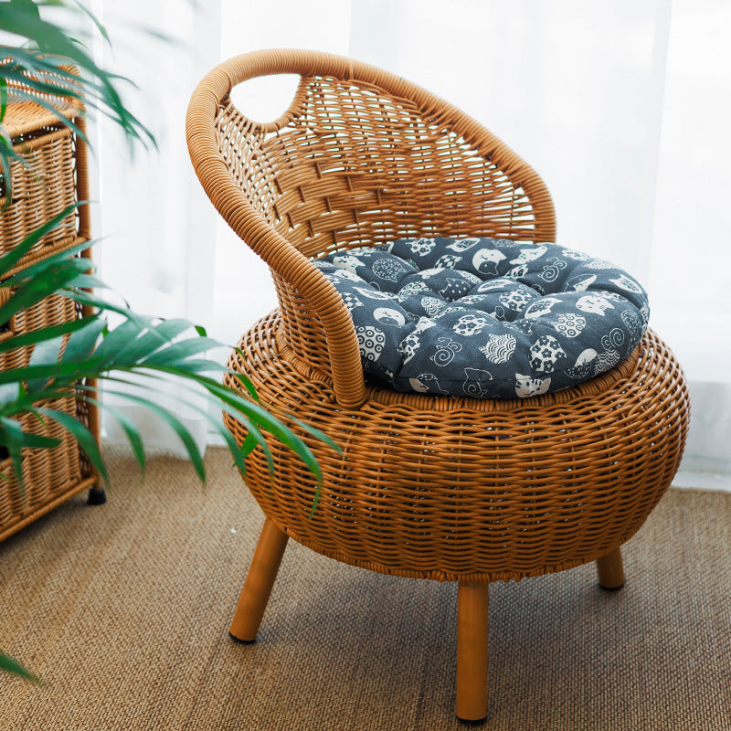 Woven Rattan Lounge Chair Kalsten