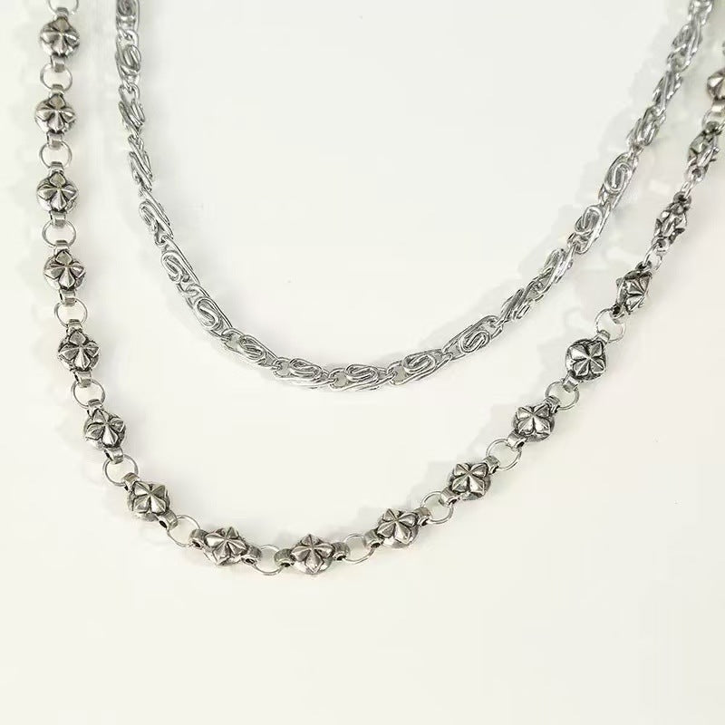 Fashionable chain belt with decorative pendants Kalsten