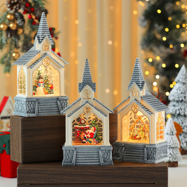 Illuminated Christmas Village Scene Decoration Kalsten