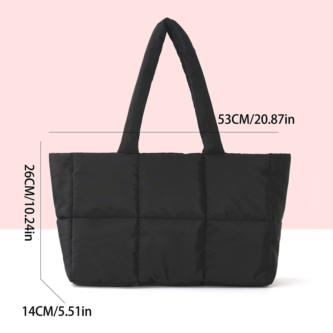 Square-shaped tote bag with padded design Kalsten