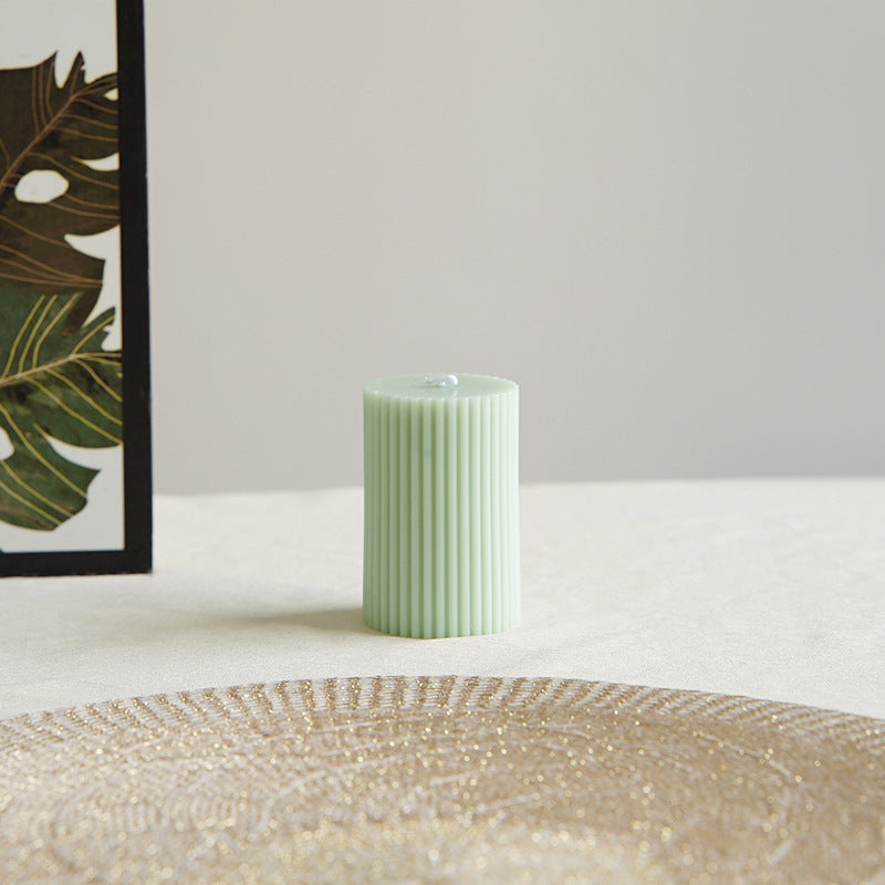 Minimalist Glossy Ceramic Pedestal Candle and Dessert Stand