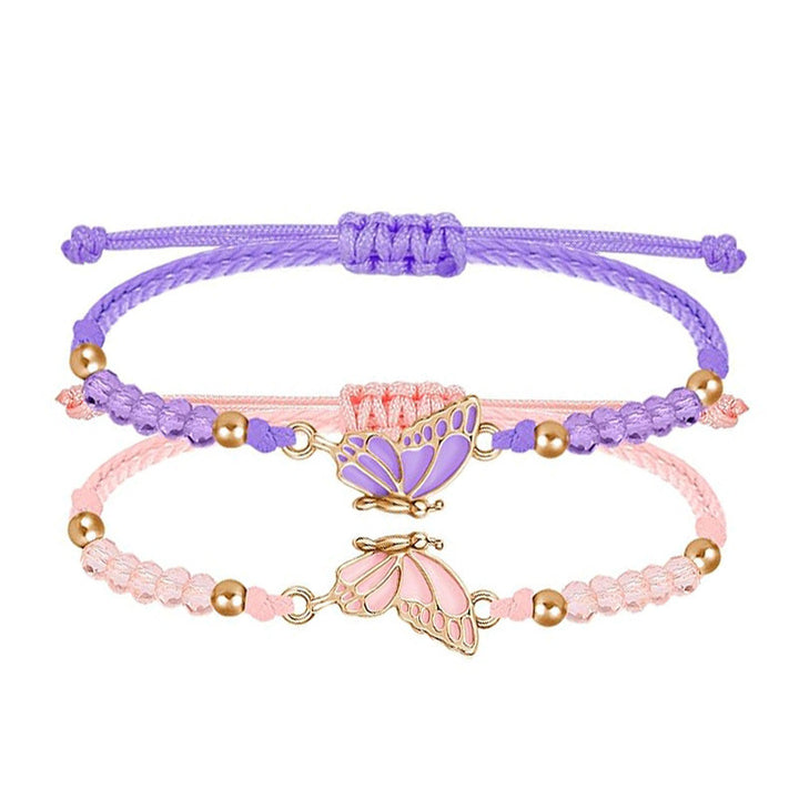 Butterfly Charm Necklace and Bracelet Set Kalsten