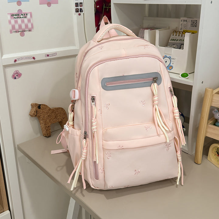 Decorative Floral Embroidered Backpack Kalsten
