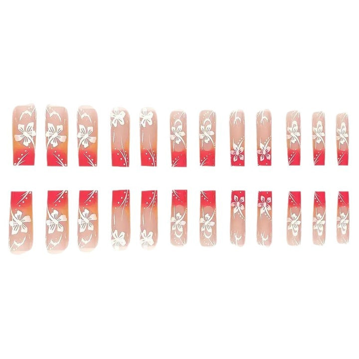 Trendy Floral Acrylic Nail Art Set Kalsten