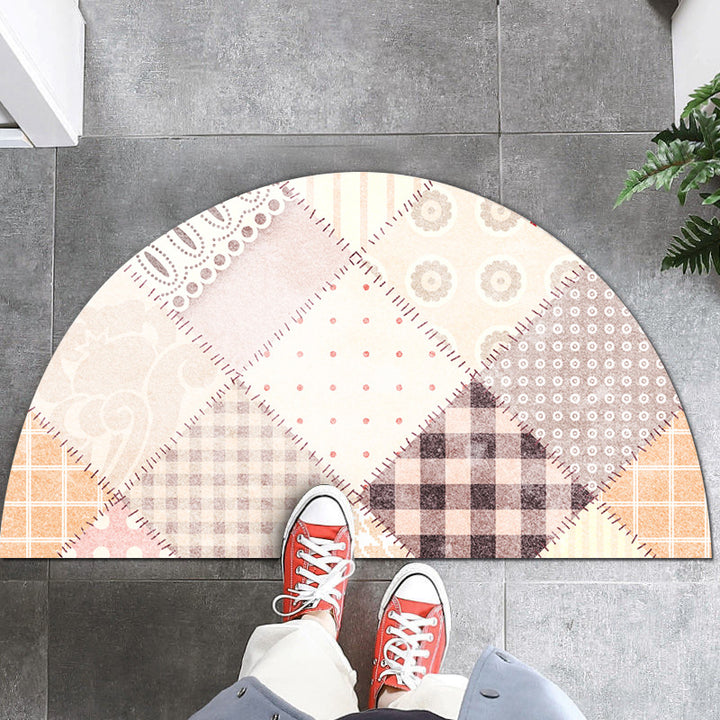 Geometric Patterned Entryway Mat
