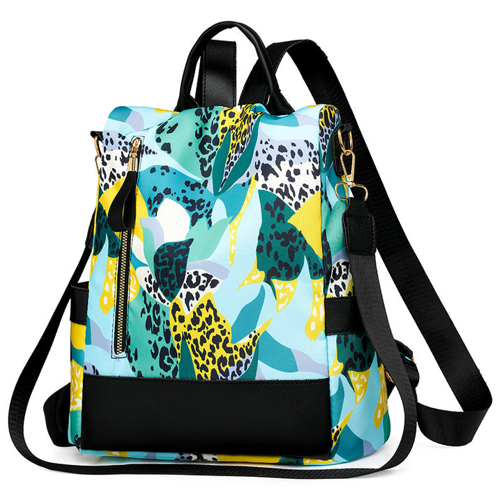 Floral Print Multi-Pocket Backpack Kalsten