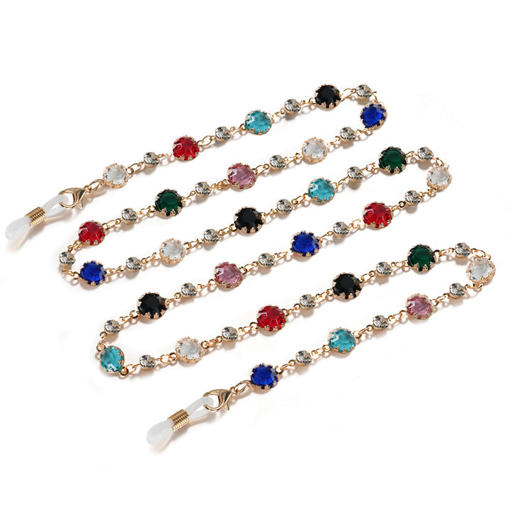 Crystal-Embellished Eyewear Chain kalsten