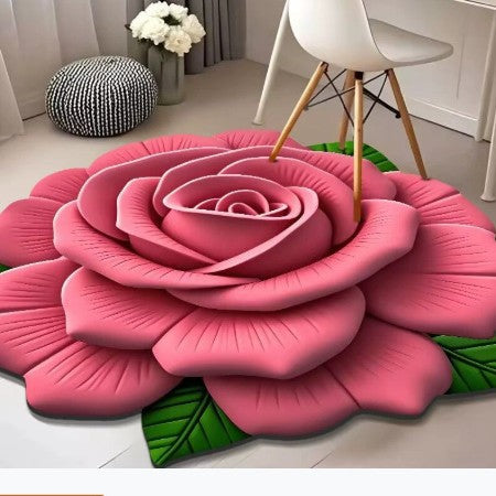 Floral-Themed 3D Area Rug Kalsten