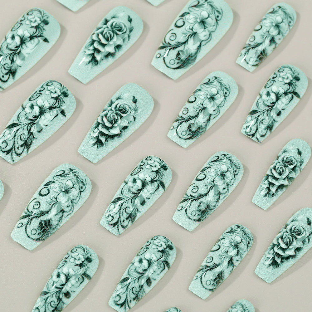 Floral Pattern Nail Art Kalsten