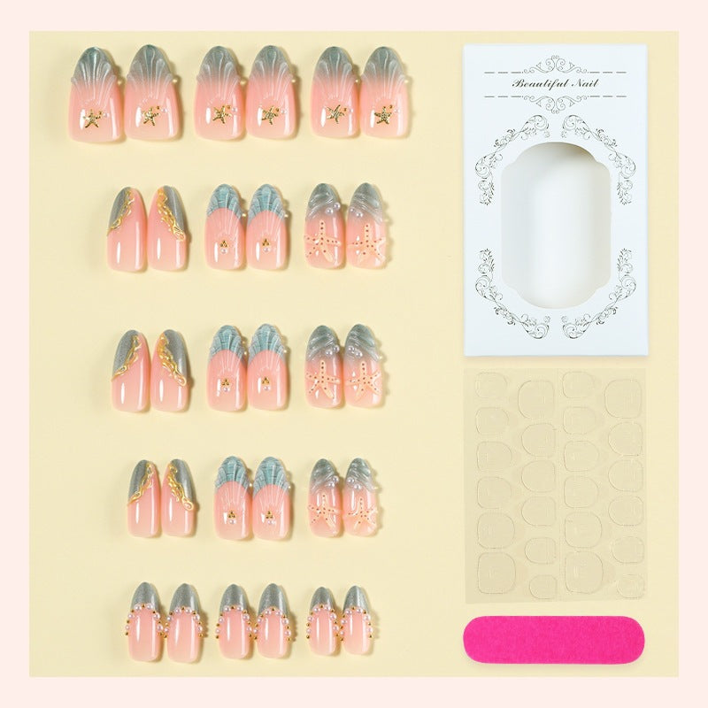 Glamorous artificial nail set with filigree decorations Kalsten