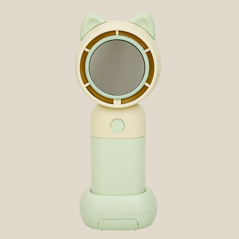 Women portable hand fan with cute cat ears design Kalsten