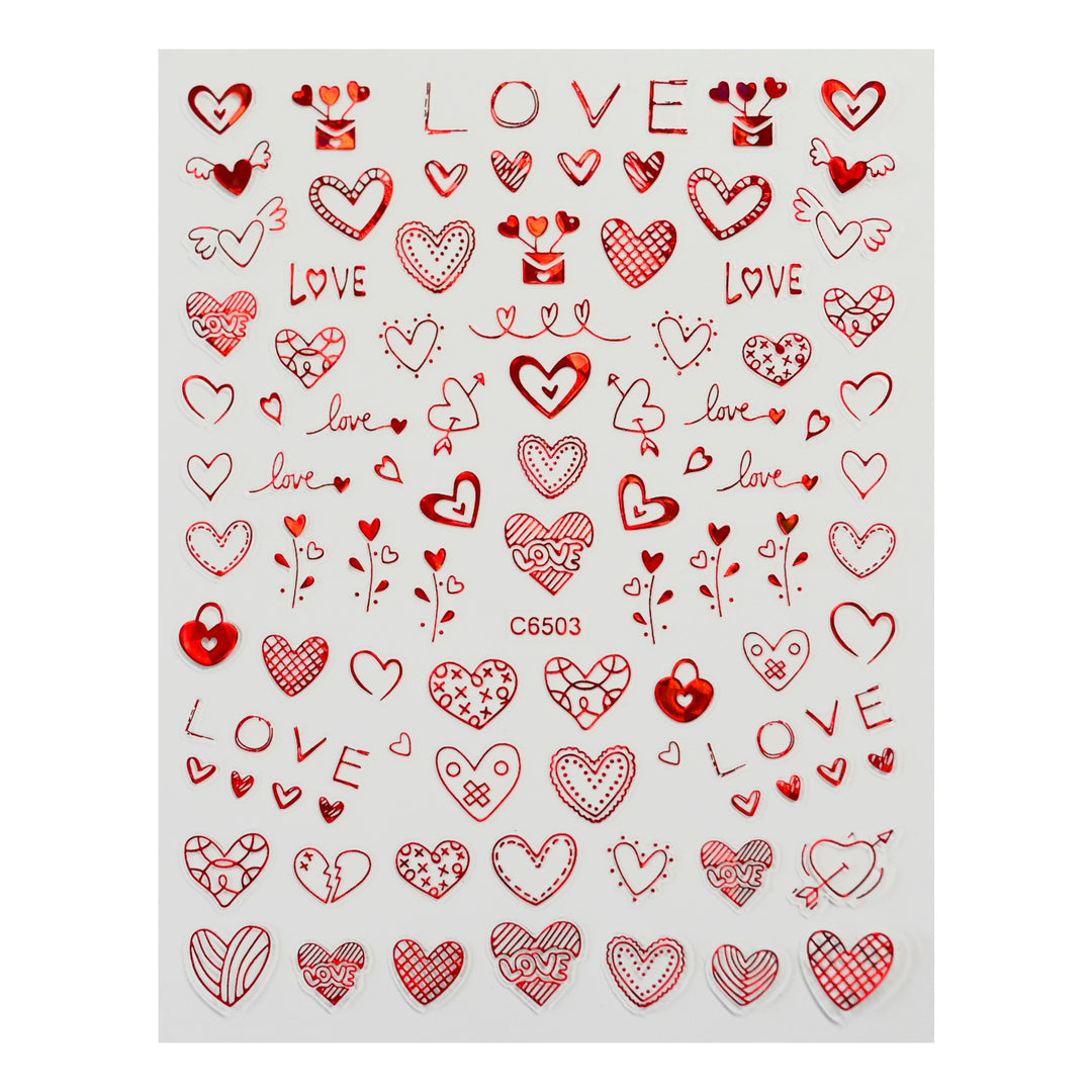 Cute Love-Themed Nail Art Charms