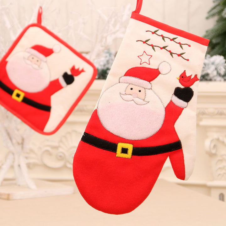 Santa-Themed Oven Mitts Kalsten