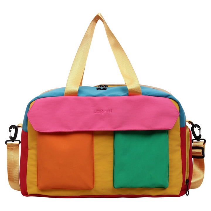 Multi-Compartment Colorful Travel Duffle Bag Kalsten