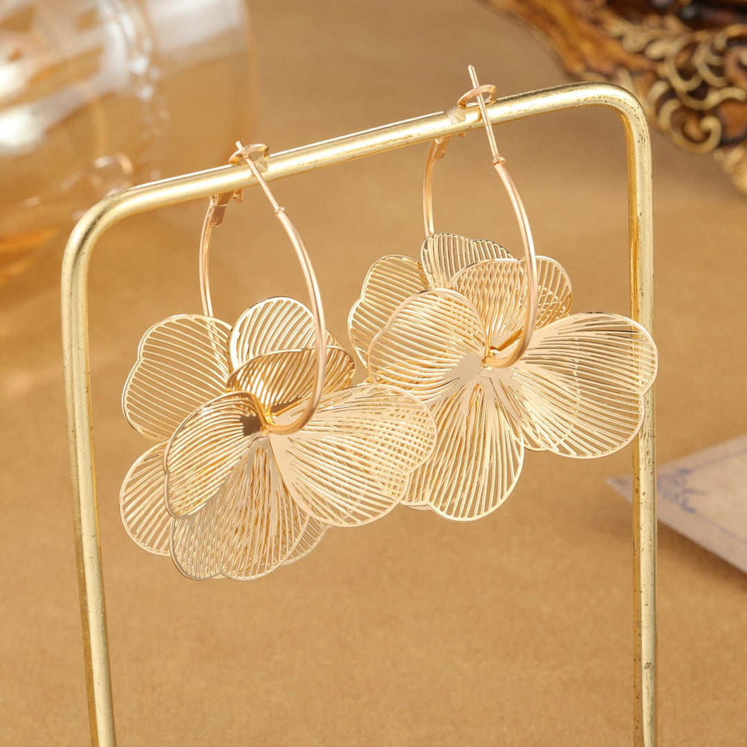 Floral Filigree Hoop Earrings Kalsten