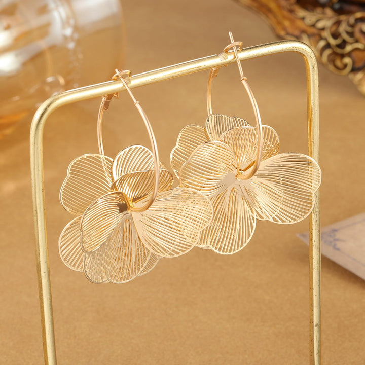 Floral Filigree Hoop Earrings Kalsten