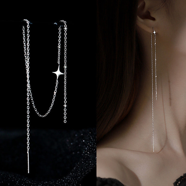 Elegant Y-Necklace with Sparkling Pendant Kalsten