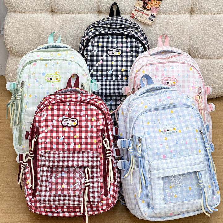 Playful Graphic Patterned School Backpack Kalsten