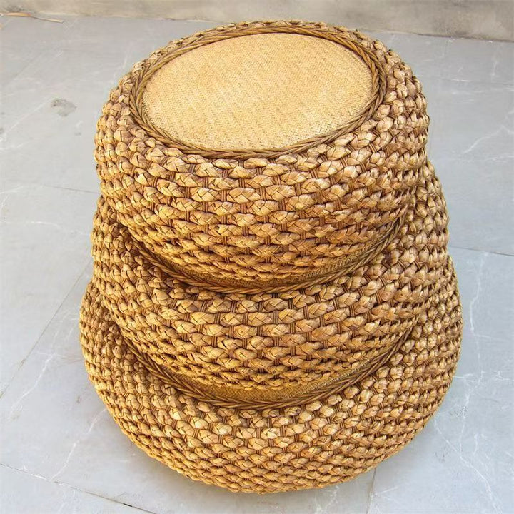 Handcrafted Braided Seat Pouf Kalsten