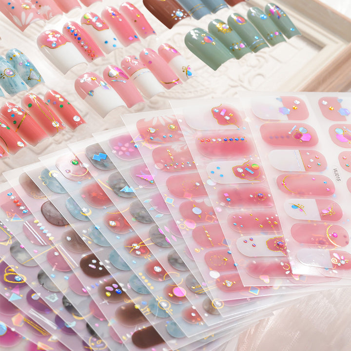 Festive Decorative Nail Art Sheet