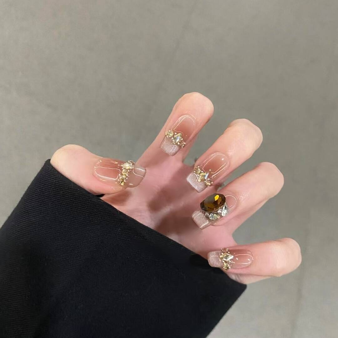 Premium Glittering Press-On Nail Extensions Kalsten