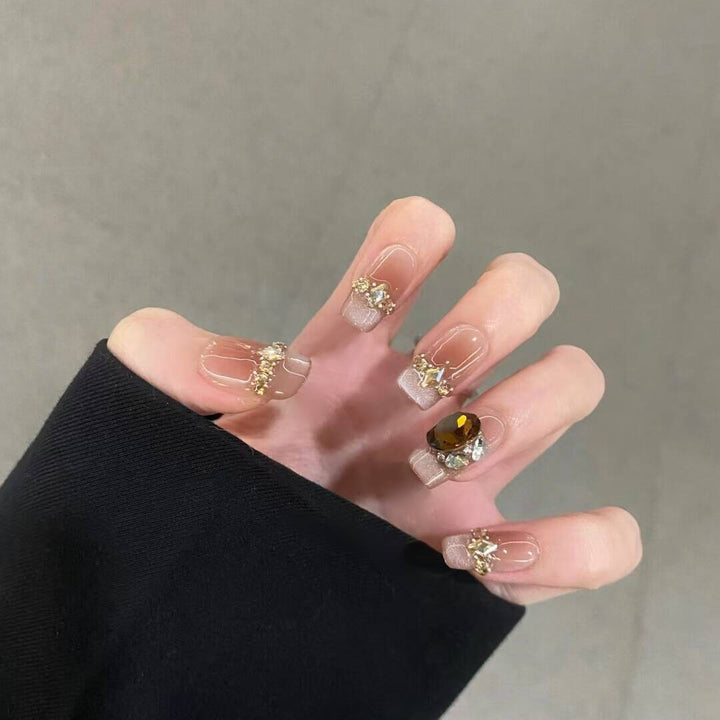 Whimsical Character-Designed Press-On Nail Art Kalsten