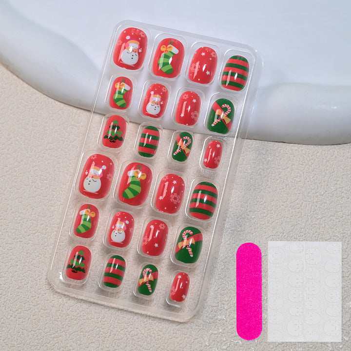 Themed Summer Beach Nail Art Press-On Nails Kalsten