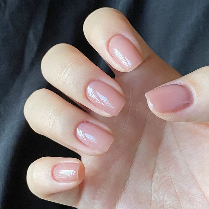 Elegant Coffin-Shaped Press-On Nails