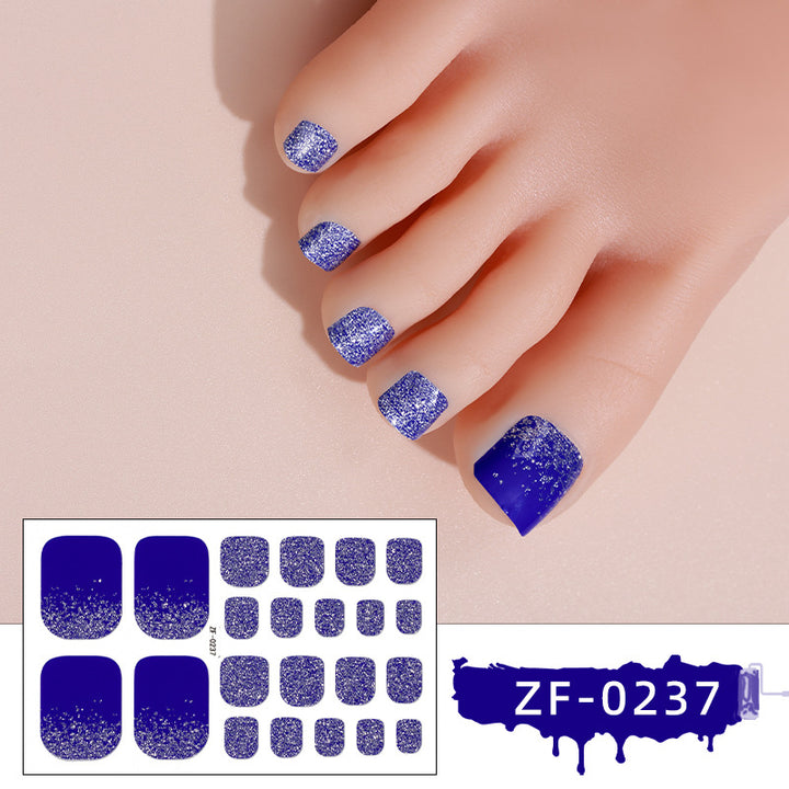 Sparkling Gel Toe Nail Wraps