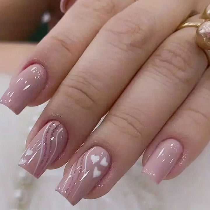 Artificial nails with modern night motif Kalsten