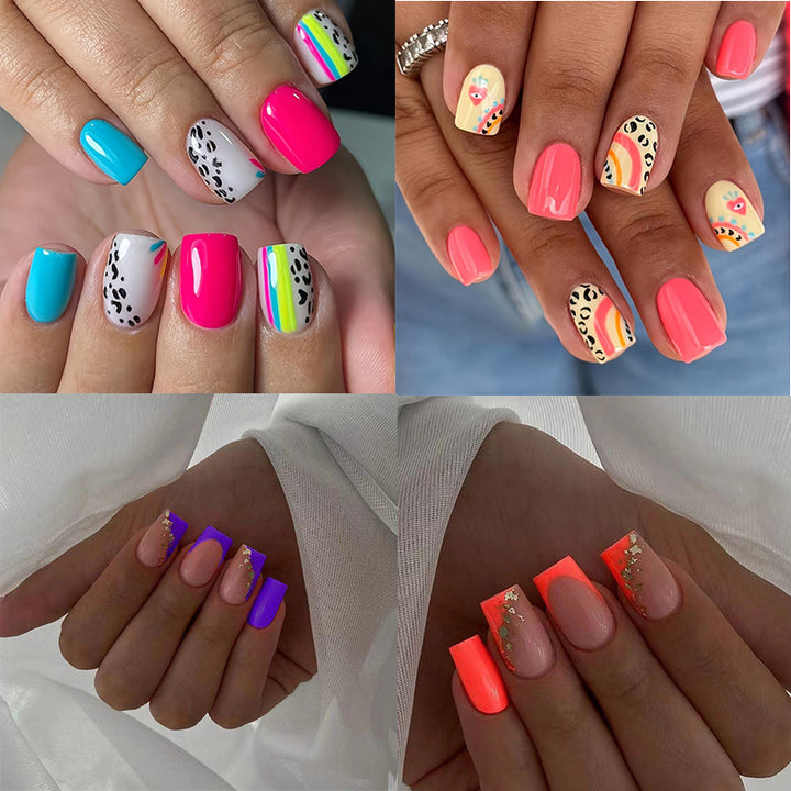 Elegant Glitter French Tip Nail Art Kalsten