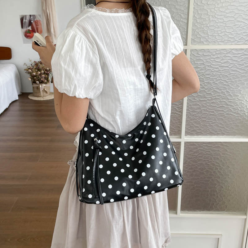 Stylish Polka Dot Tote Bag
