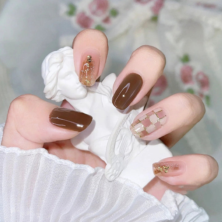 Artistic Press-On Nail Art Set