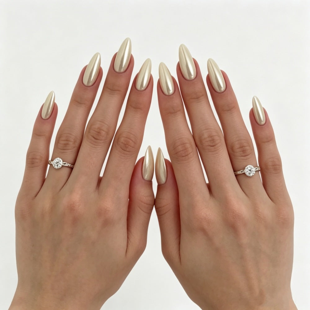 Chic Almond-Shaped Press-On Nail Set Kalsten