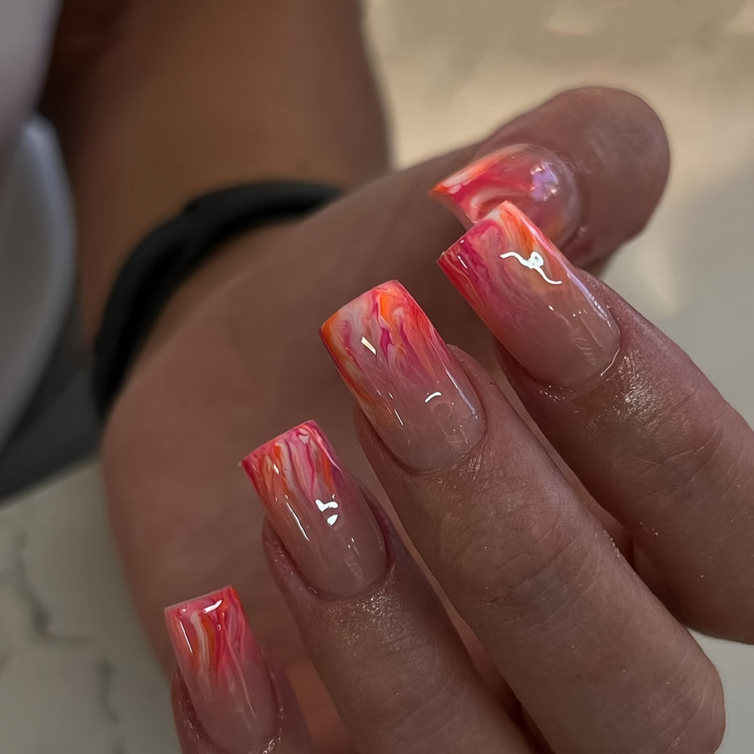 Artistic Gradient Nail Design