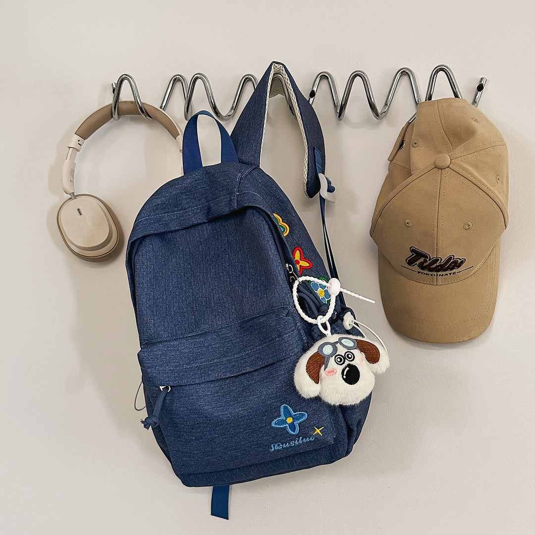 Casual Floral-Embroidered Backpack Kalsten