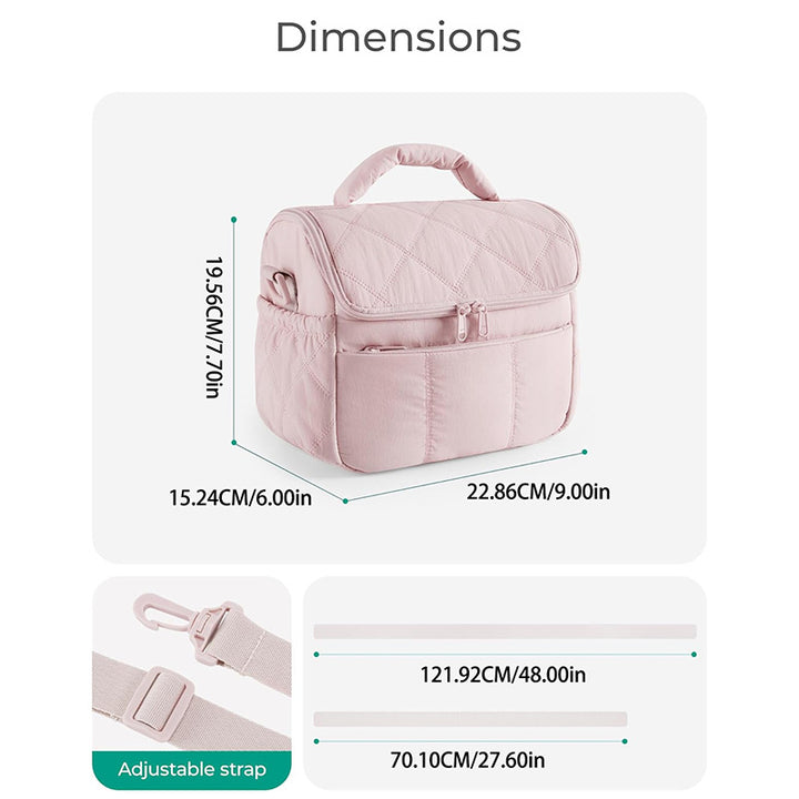Elegant cosmetic bag with practical carrying handle Kalsten