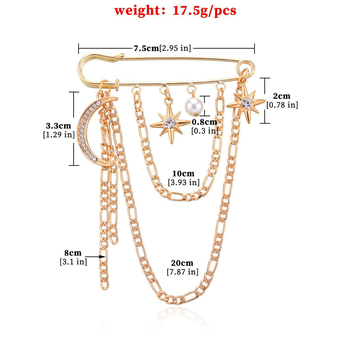 Glamorous Chain Brooch Kalsten