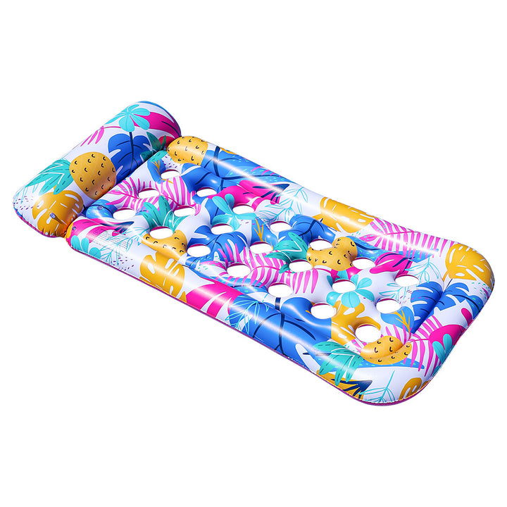 Women Inflatable Swimming Lounge with Floral Design Kalsten