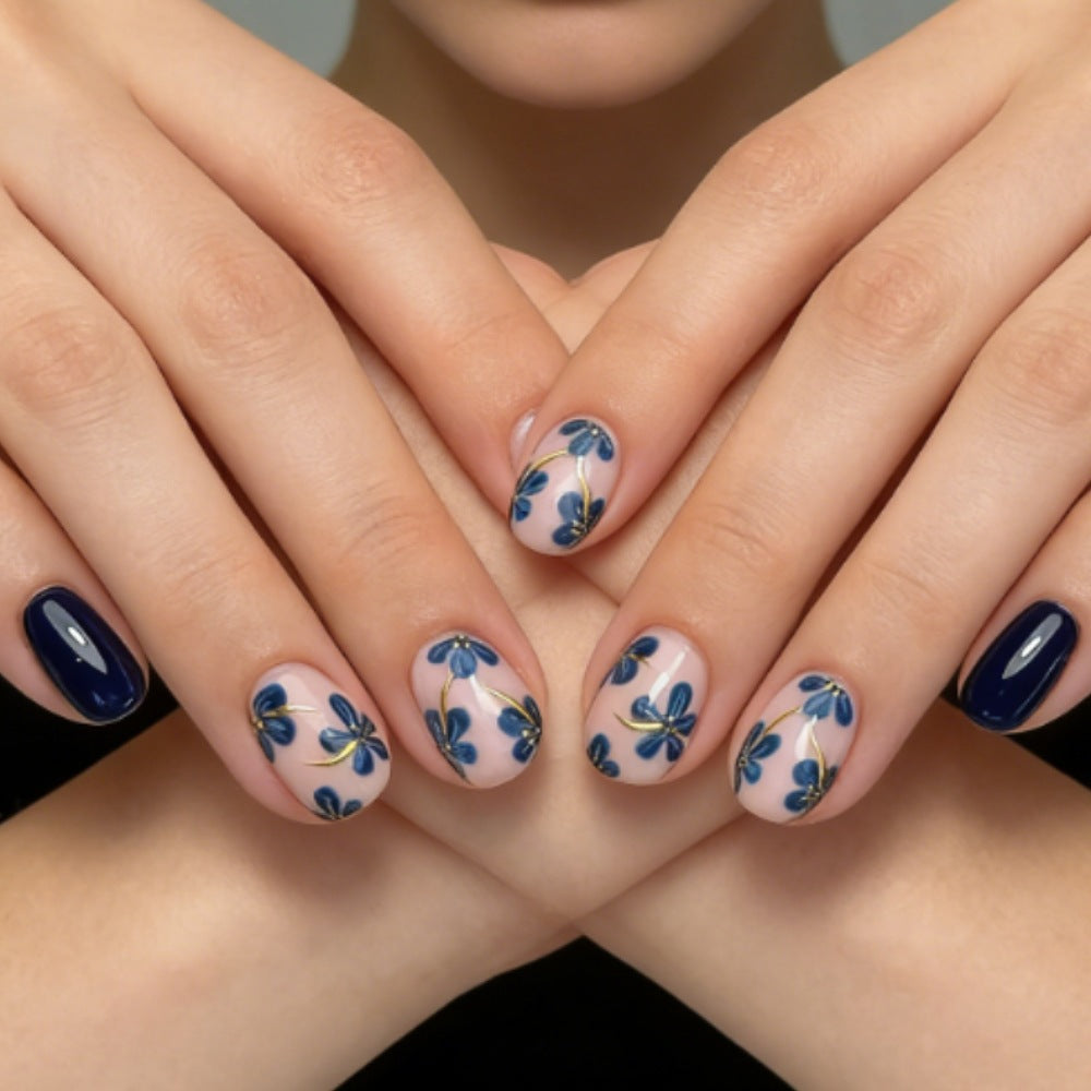 Decorative Floral Nail Art Enhancements