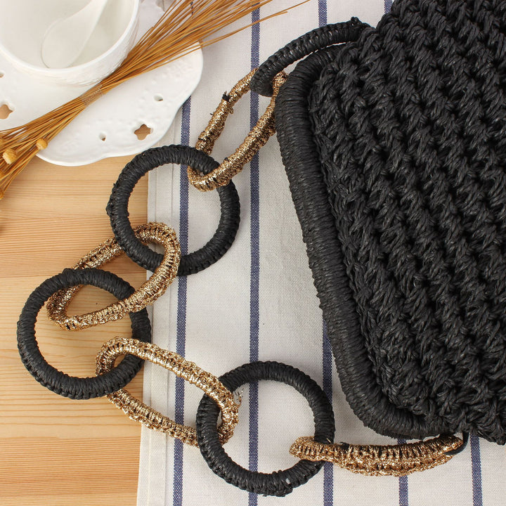 Handbag with Unique Chain Handle Kalsten