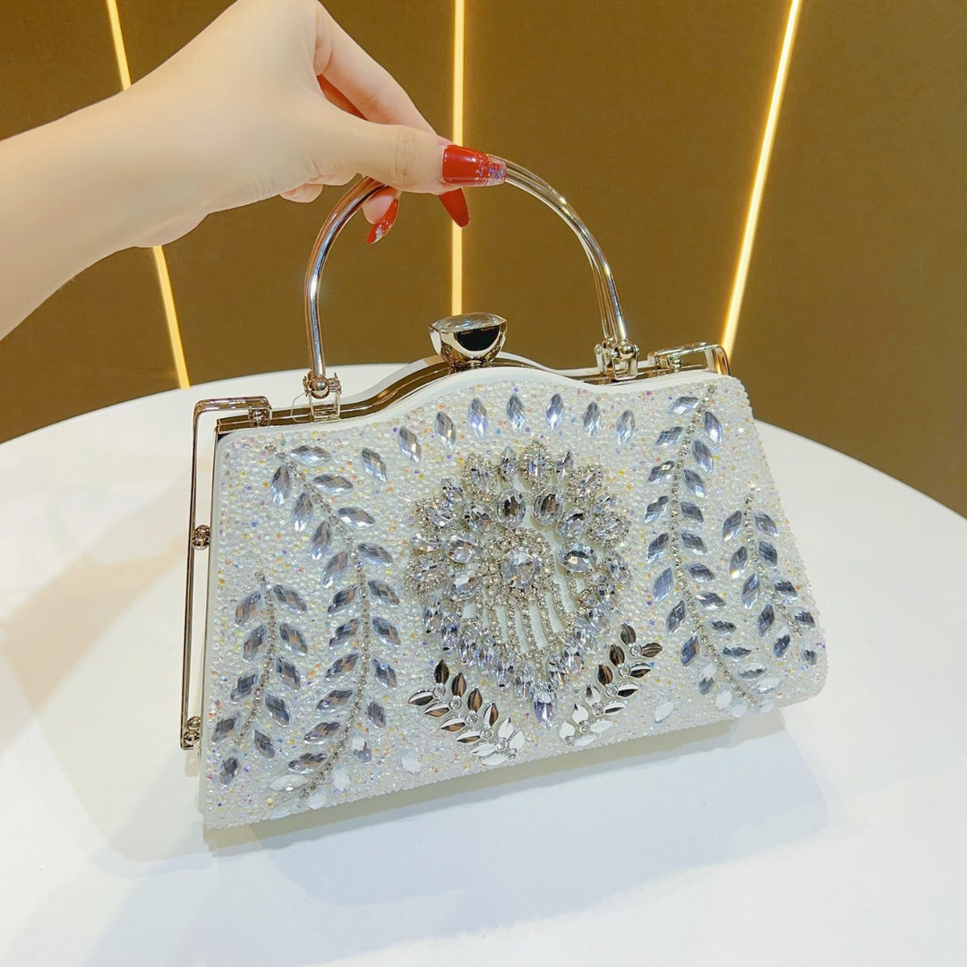 Crystal-Embellished Evening Handbag