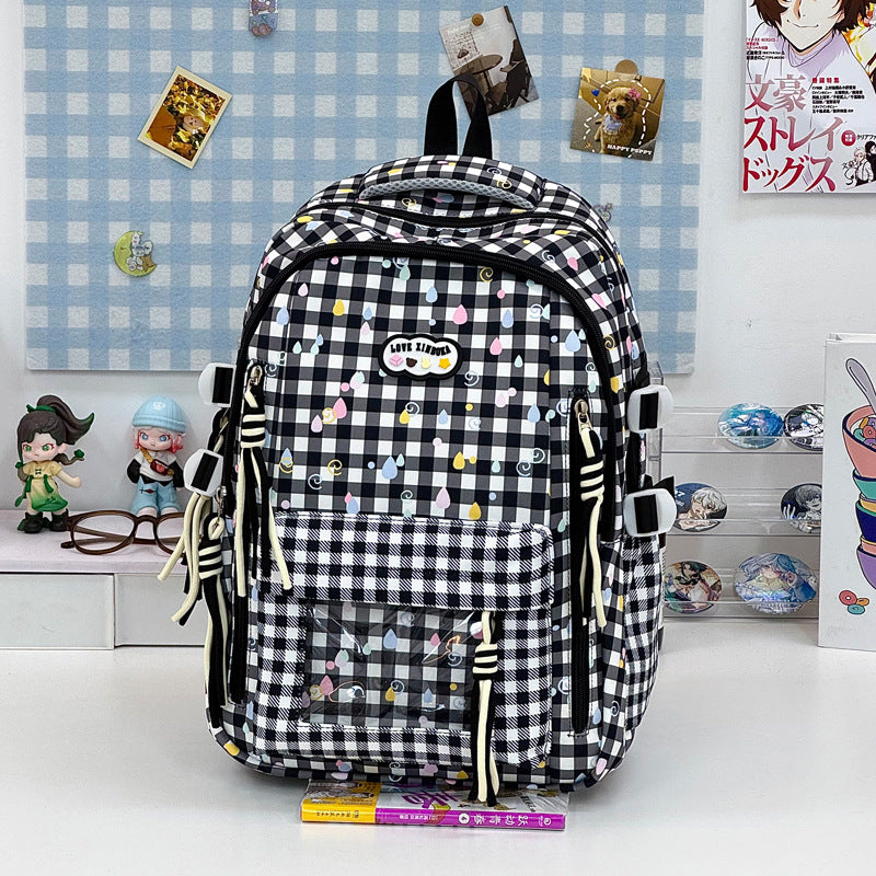 Playful Graphic Patterned School Backpack Kalsten