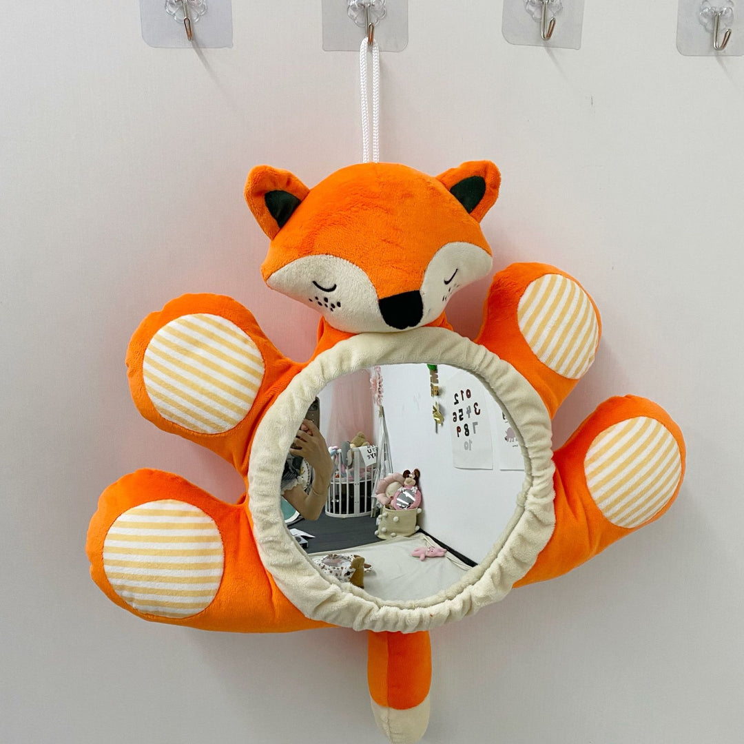 Hanging Plush Fox Nursery Mirror
