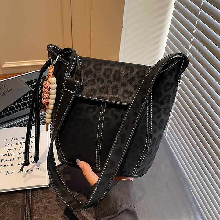 Leopard Print Crossbody Handbag