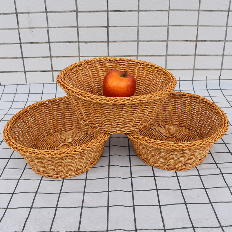 Decorative Handmade Wicker Fruit Bowl Kalsten