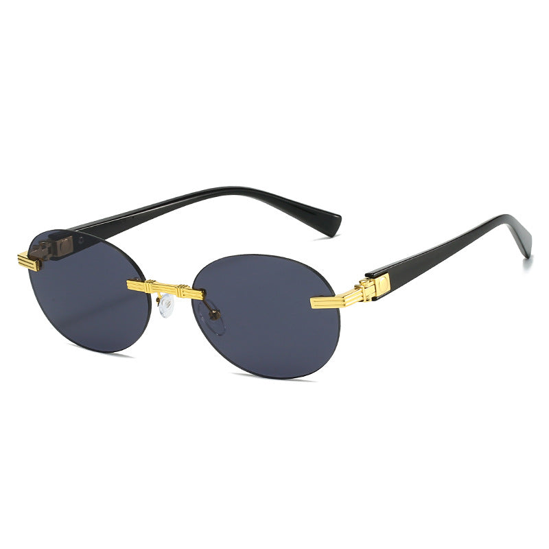 Women's fashionable sunglasses with transparent frame and flexible nose pad Kalsten