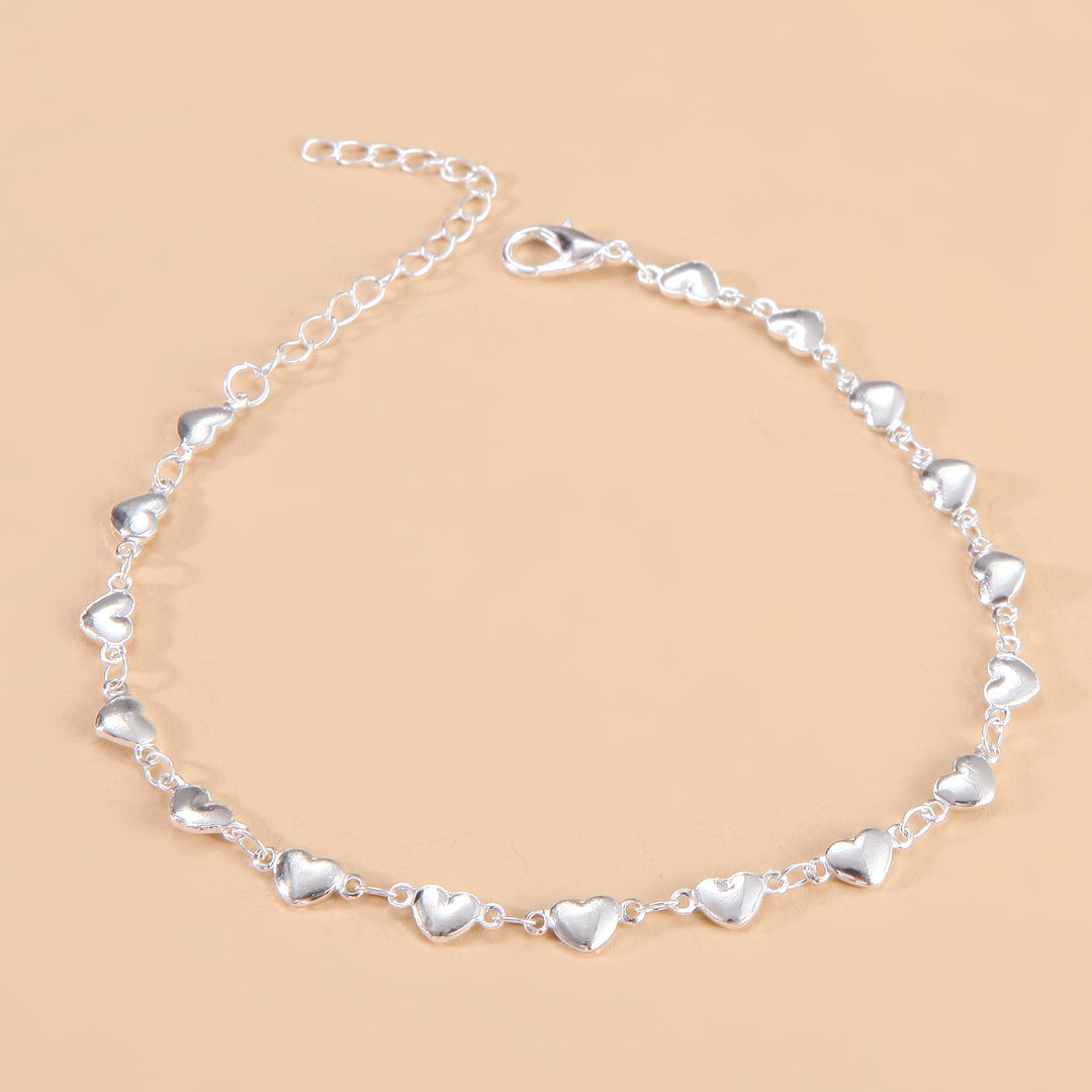 Heart-Inspired Chain Anklet Kalsten